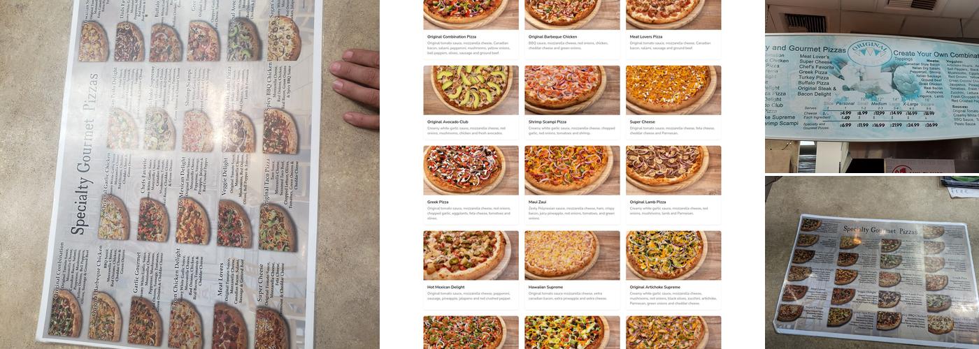 Original Pizza House Menu