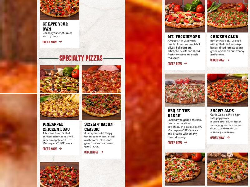 Mountain Mike's Pizza Menu