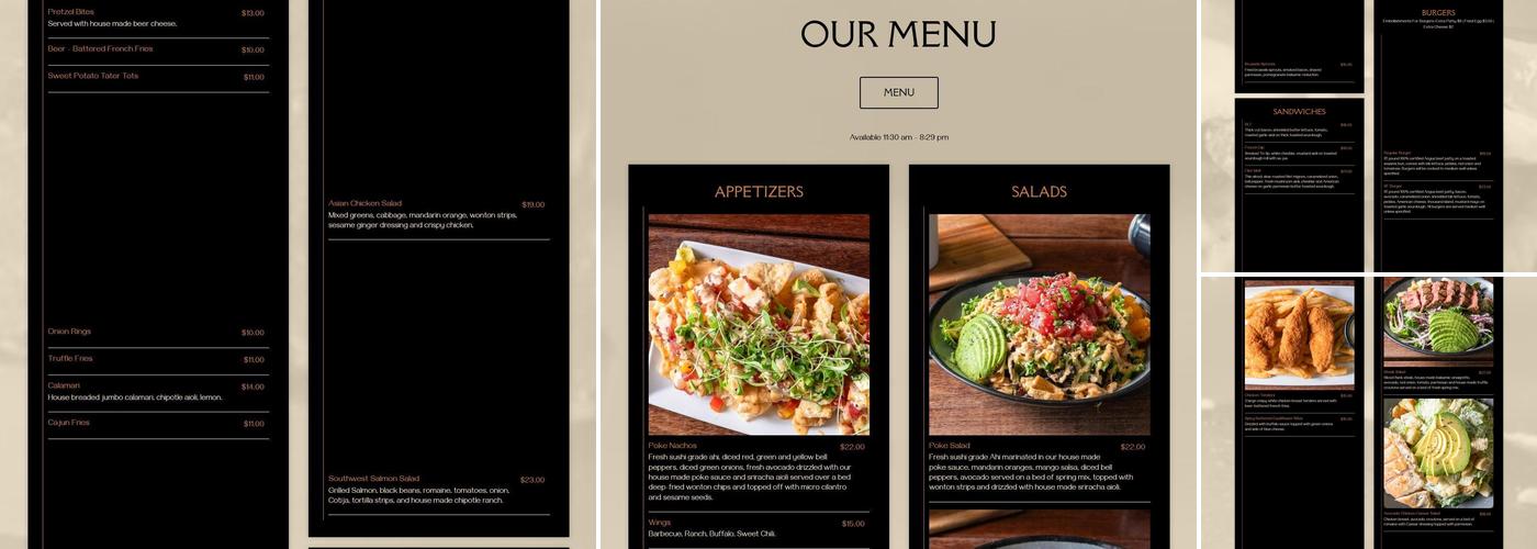 Hop DeVine Menu