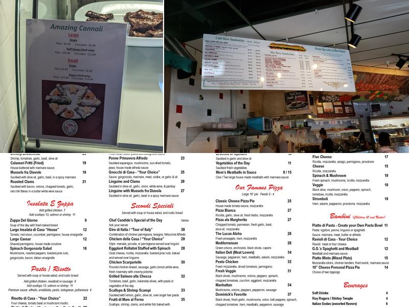 Dominick's Italian Restaurant & Deli Menu
