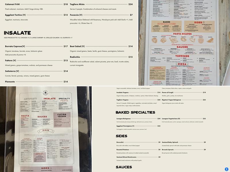 Buona Forchetta - Encinitas Menu