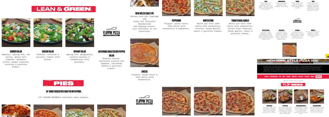 Flippin Pizza Scripps Ranch Menu