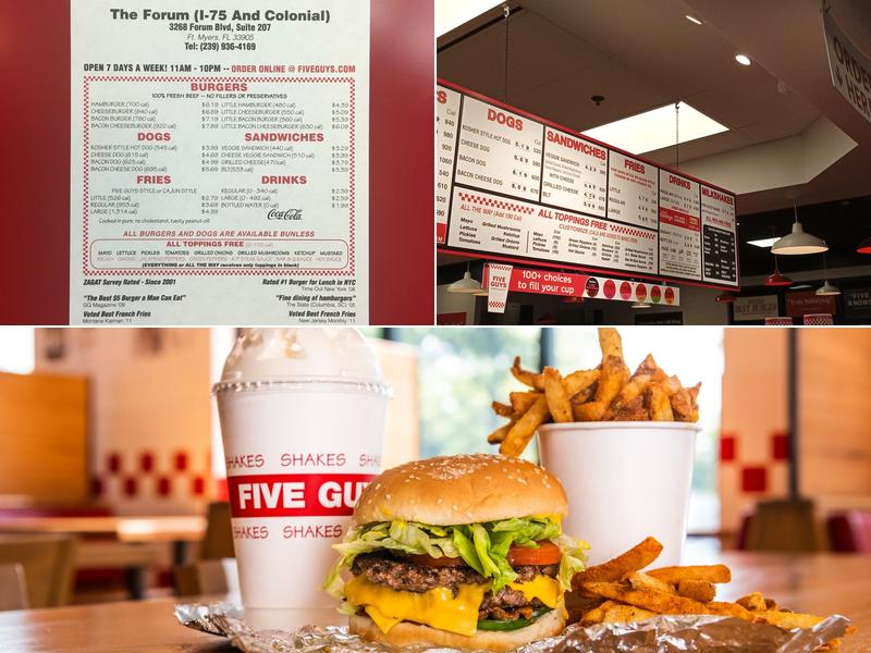 Five Guys Menu
