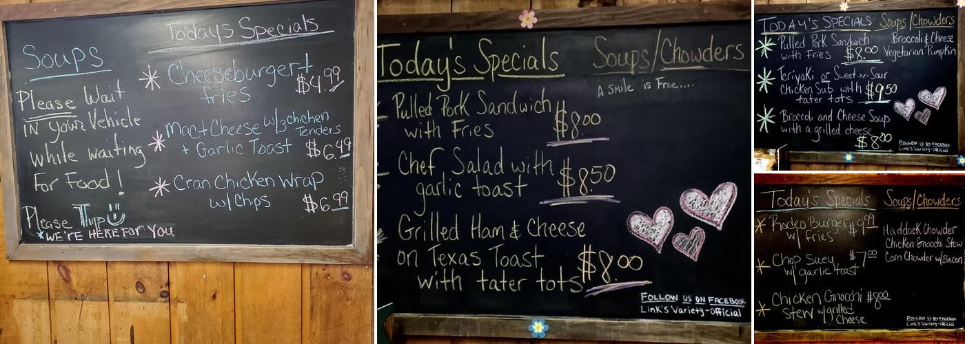 Link's Variety Menu