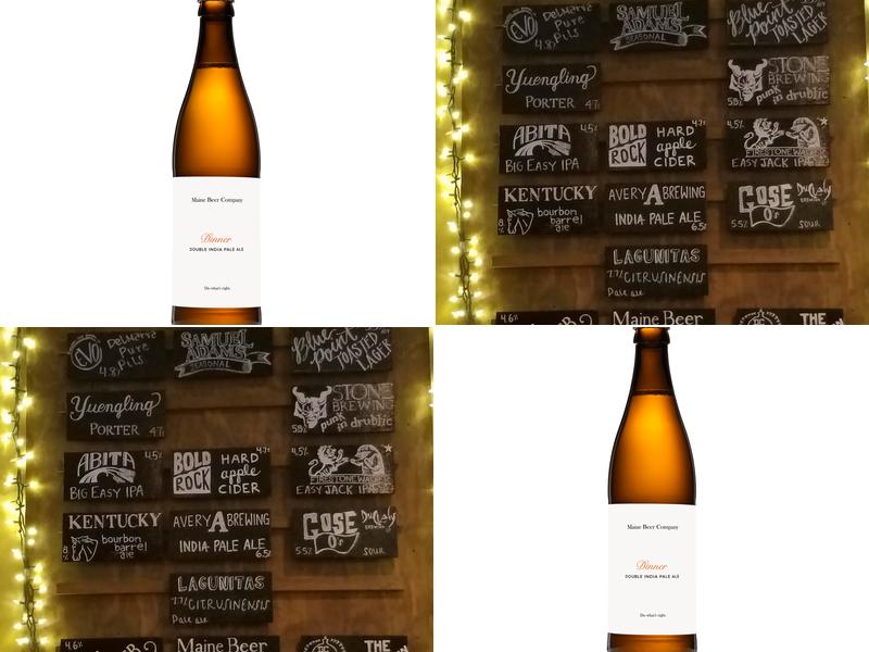 Maine Beer Company Menu