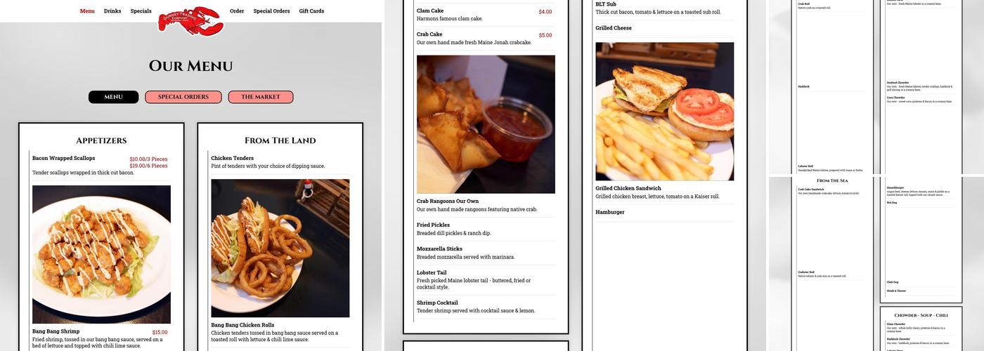 Gurnet Trading Company Menu