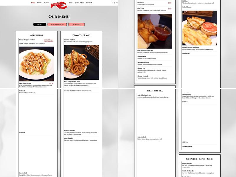 Gurnet Trading Company Menu