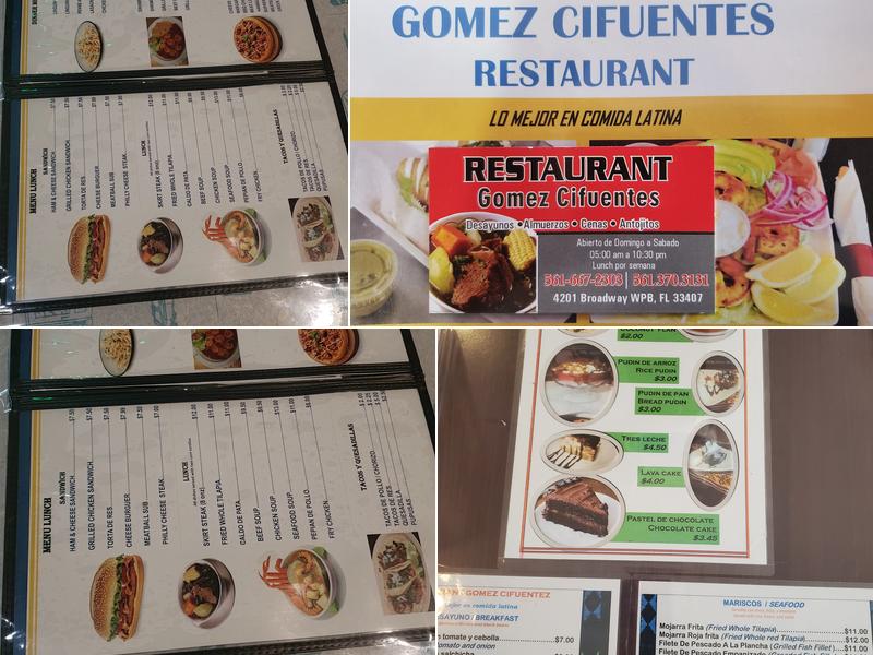 Jacintos Kitchen Menu