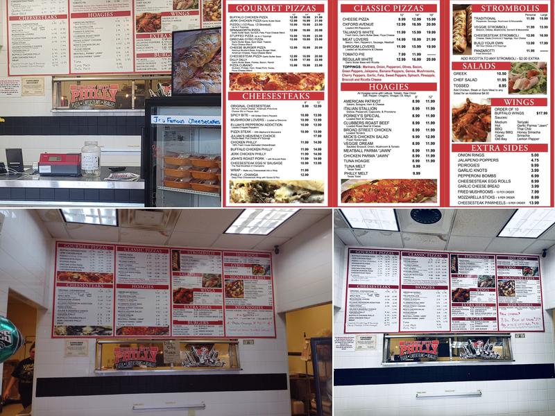 Straight Outta Philly Melbourne Wickham Menu