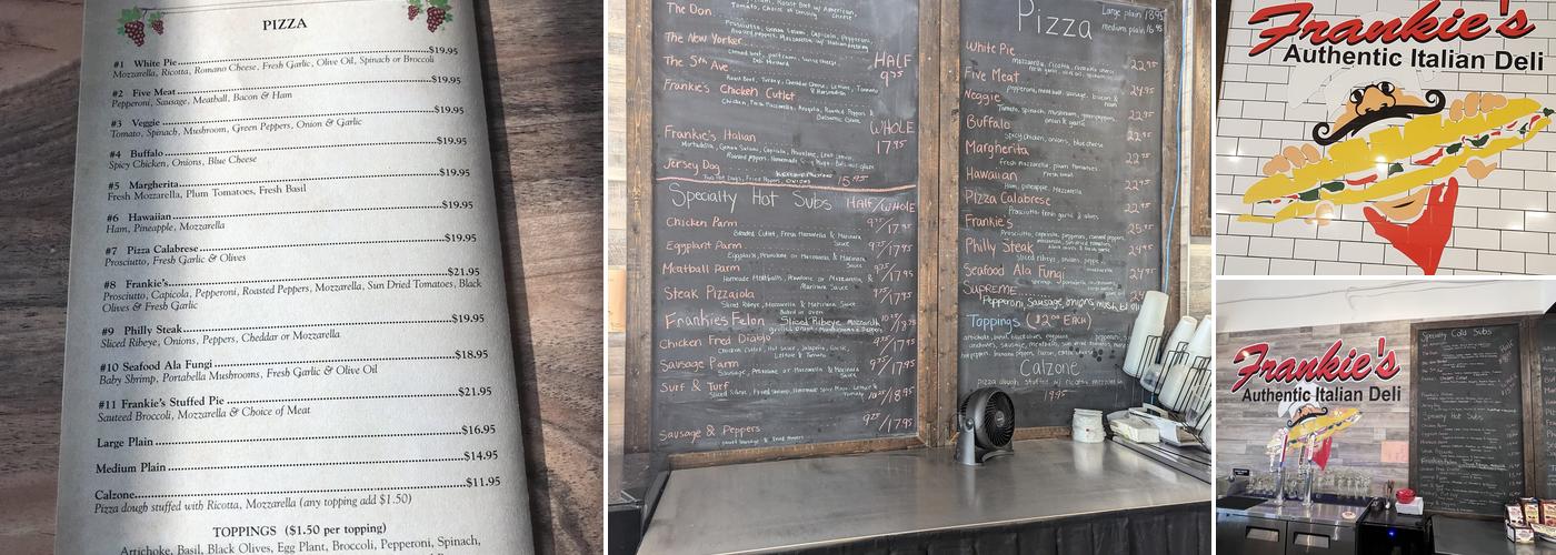 Frankie's Authentic Italian Deli Menu