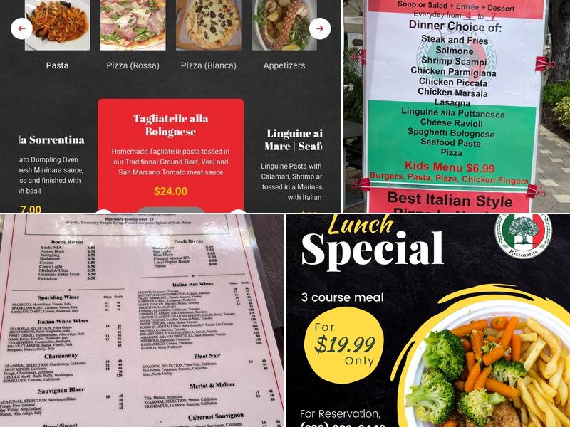 L'Olivo Ristorante Menu