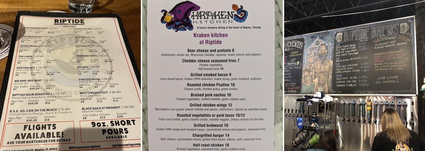 Kaleidoscope Beer Company Menu