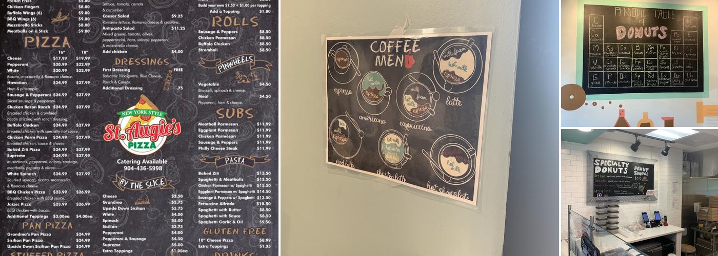St. Augie's Pizza Menu