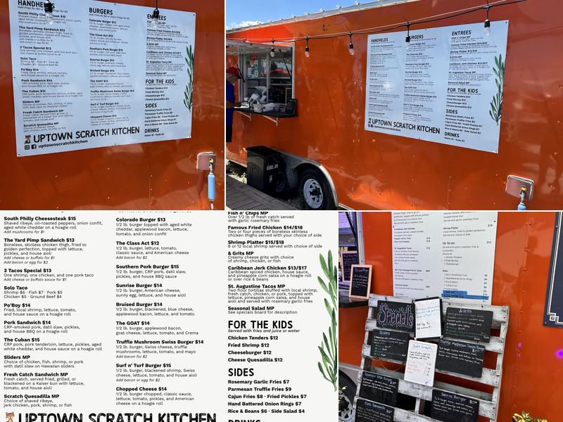 Uptown Scratch Kitchen Menu