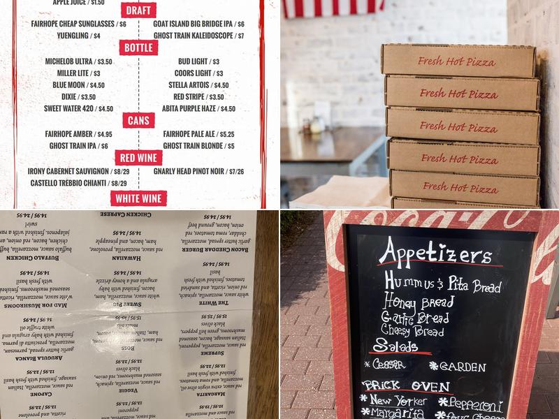 Section Street Pizza Menu