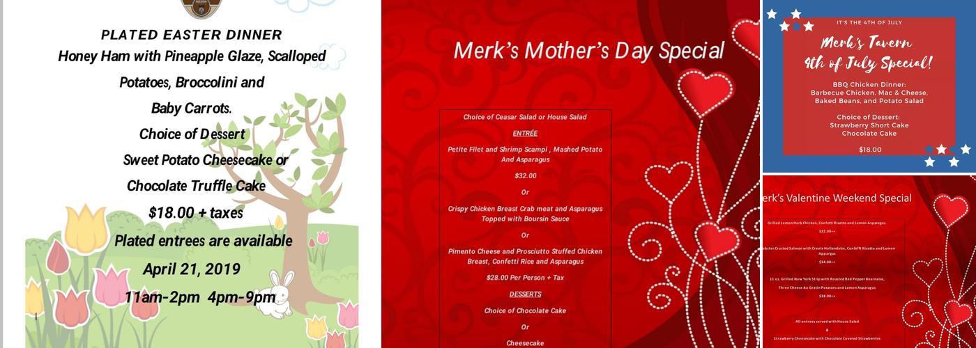 Merk's Tavern & Kitchen Menu