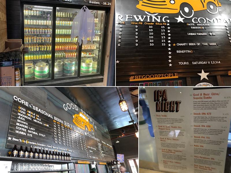 Good People Brewing Company Menu