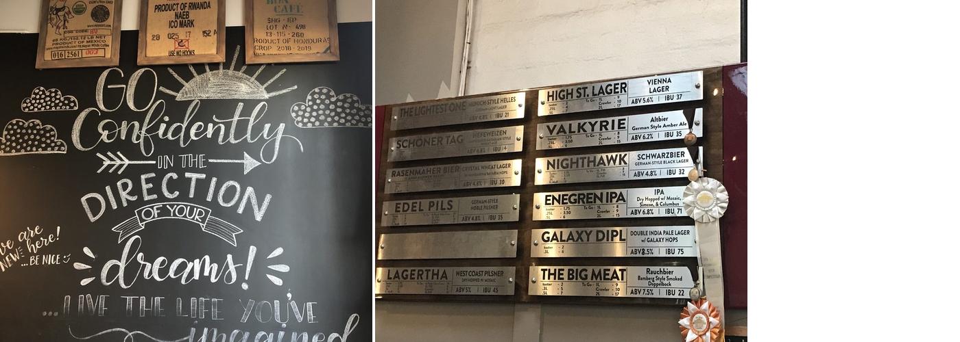 Enegren Brewing Company Menu