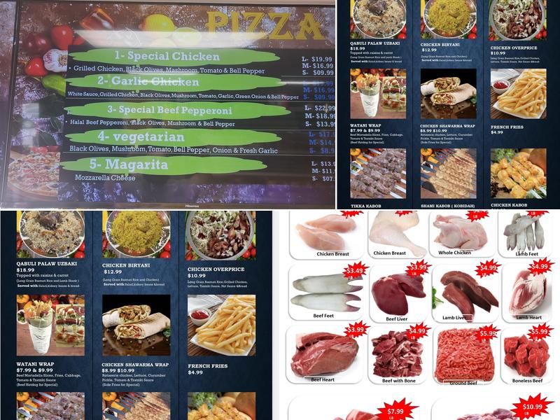 Mayars Halal Meat & Grill Menu