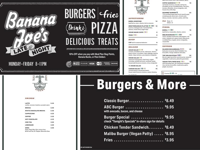 Cowell/Stevenson Dining Hall Menu