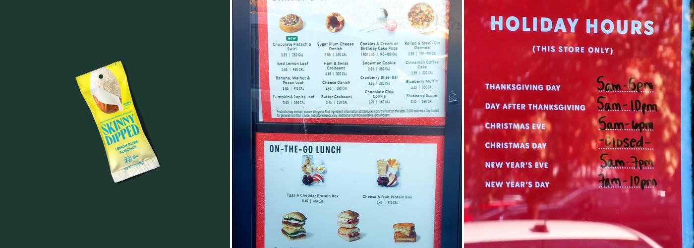 Starbucks Menu