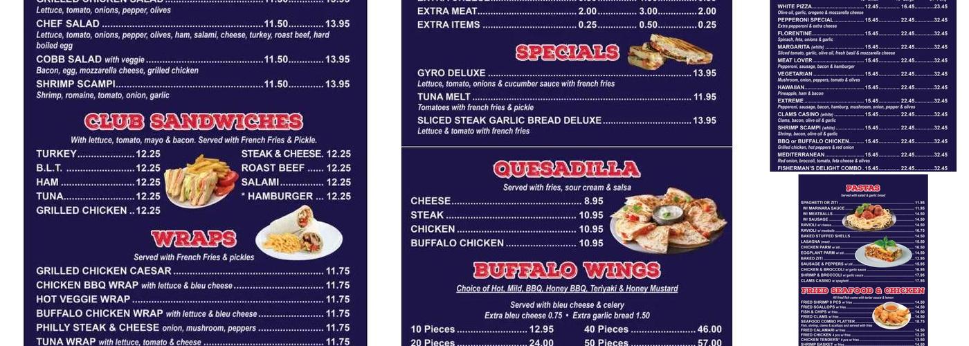 Windsor Pizza Menu
