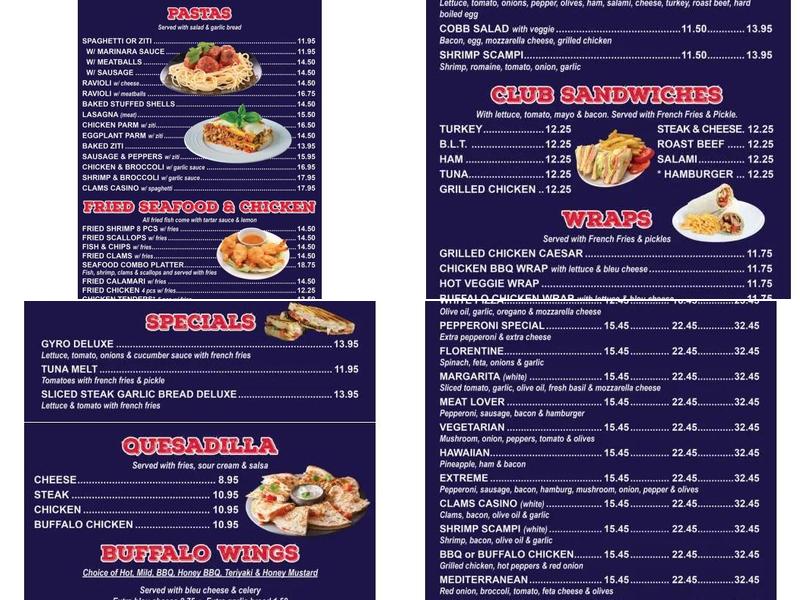 Windsor Pizza Menu