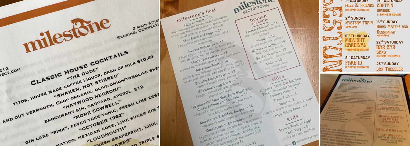 Milestone Menu