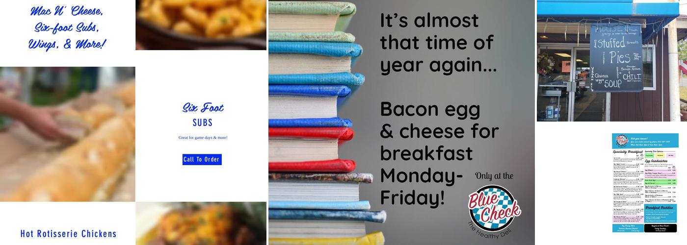 Blue Check Deli Menu