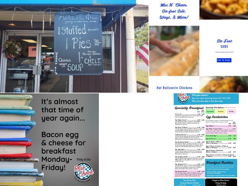 Blue Check Deli Menu
