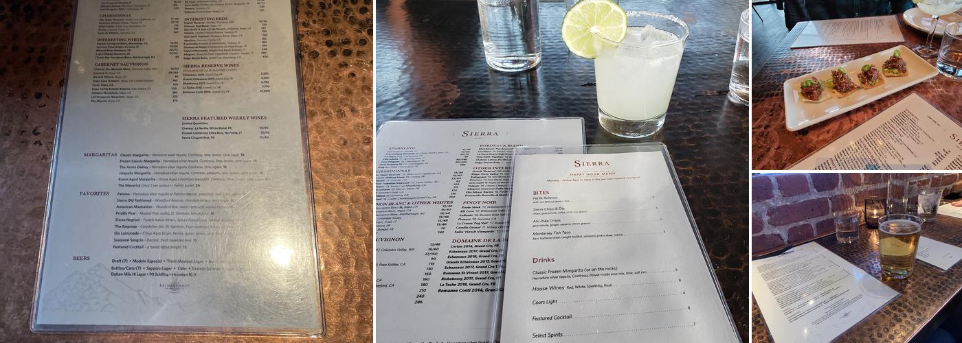 Sierra Menu
