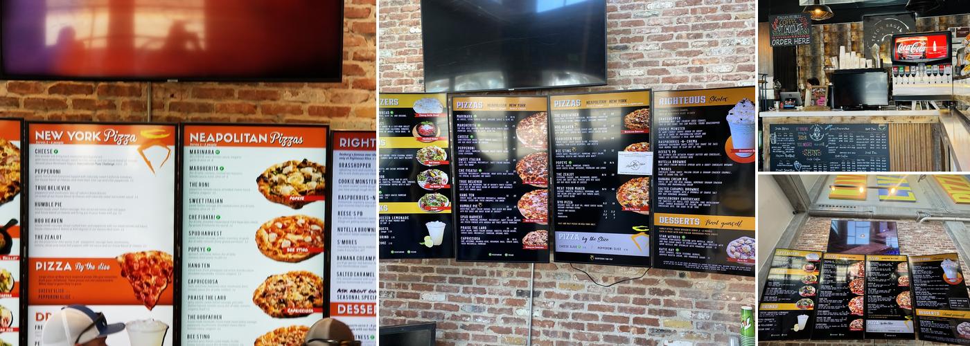 Righteous Slice Menu