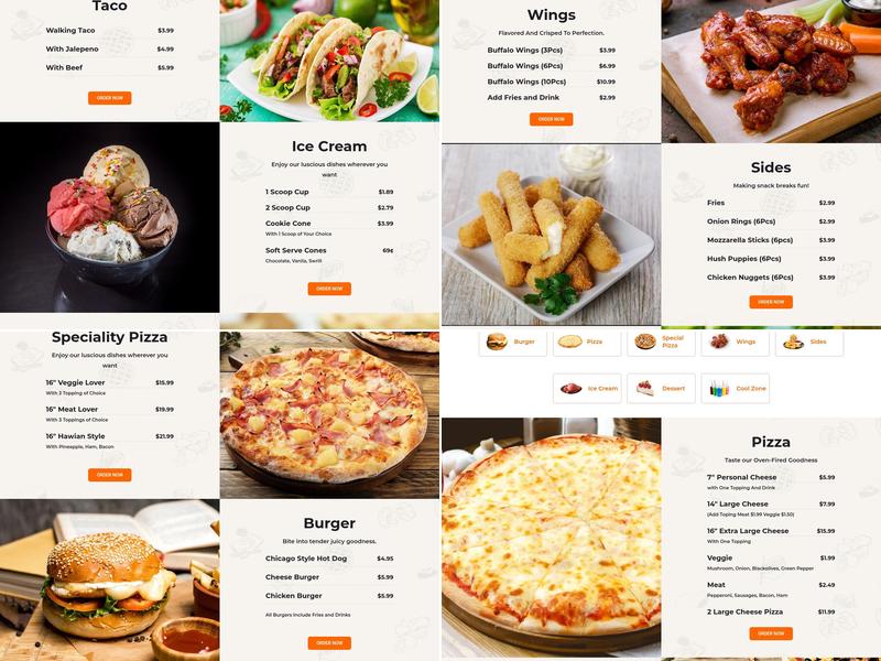 BRICK OVEN PIZZA Menu