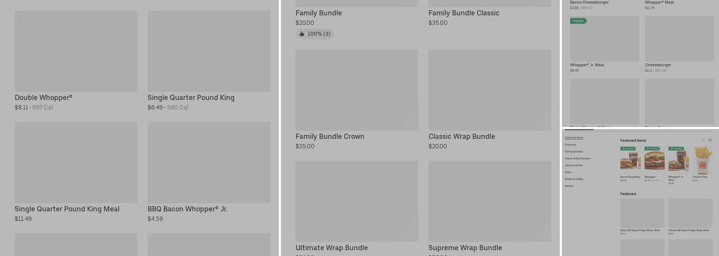 Burger King Menu