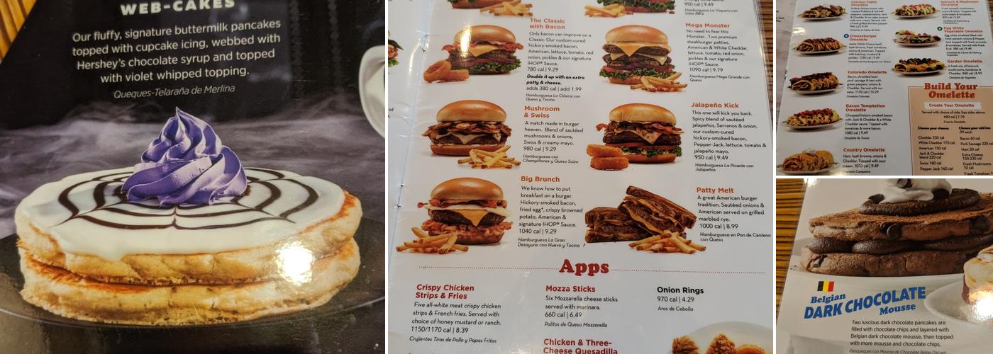 IHOP Menu