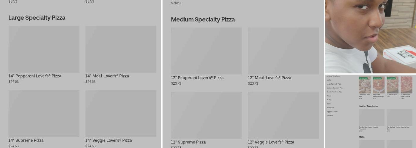 Pizza Hut Menu