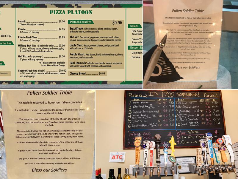 Pizza Platoon Menu