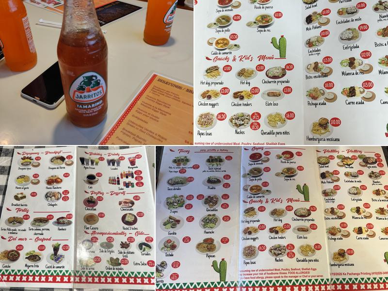 Taqueria El Patron Menu