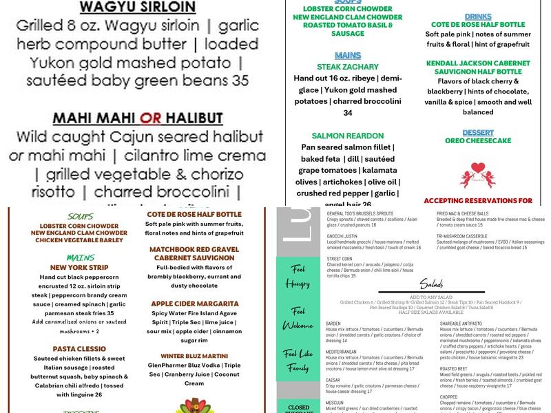 Brickstone Kitchen Menu