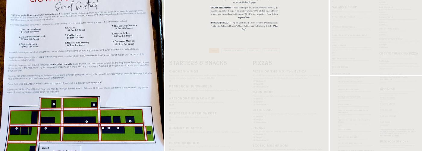 New Holland Brewing - Holland Brewpub Menu