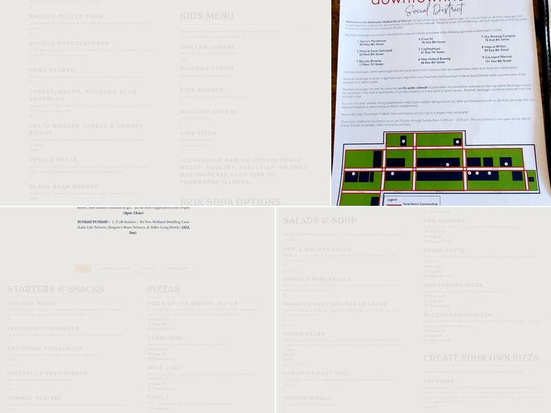 New Holland Brewing - Holland Brewpub Menu