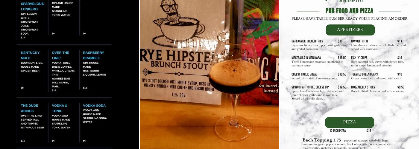Odd Side Ales Menu