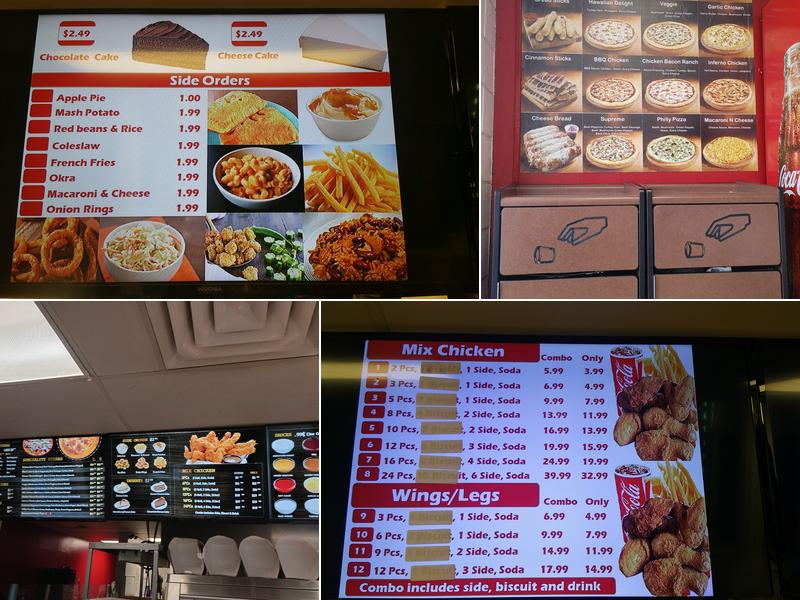 Central Pizza Menu