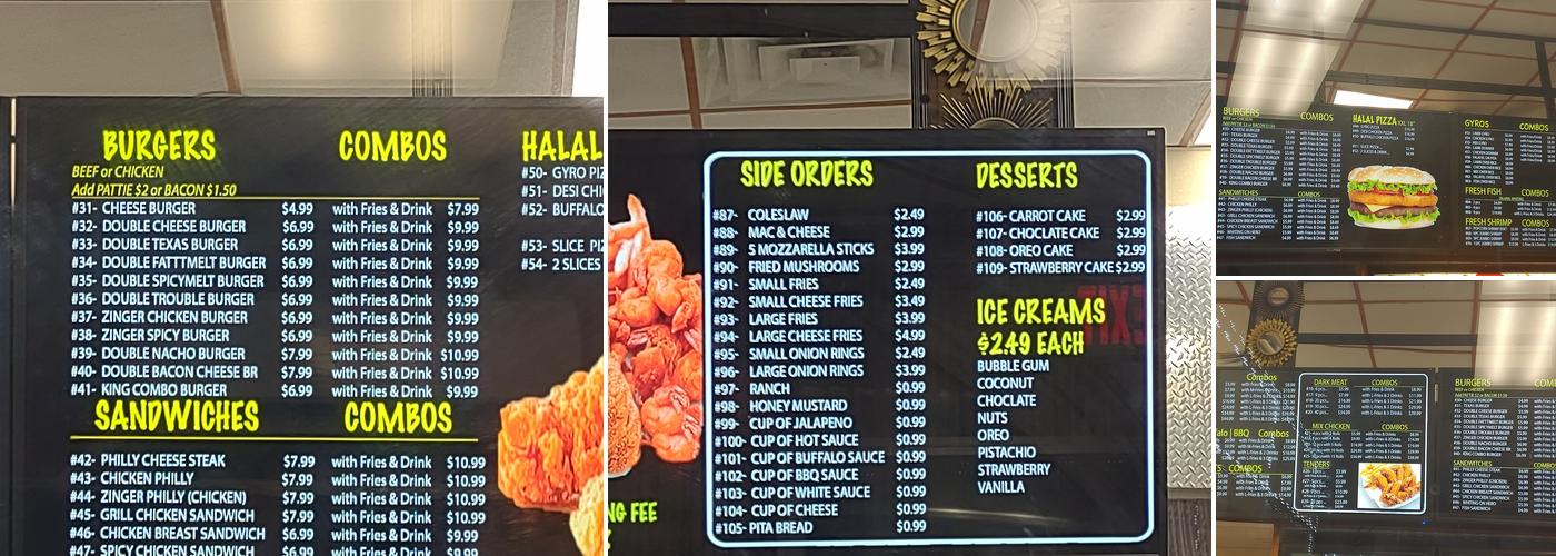 King Combo Menu