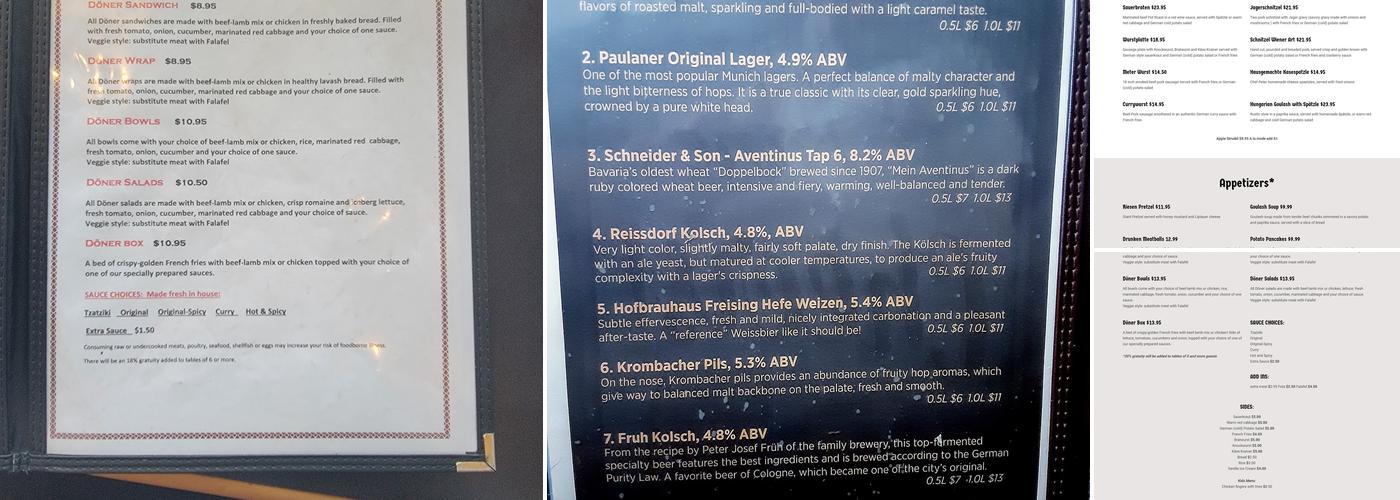 Berlins Doener Menu