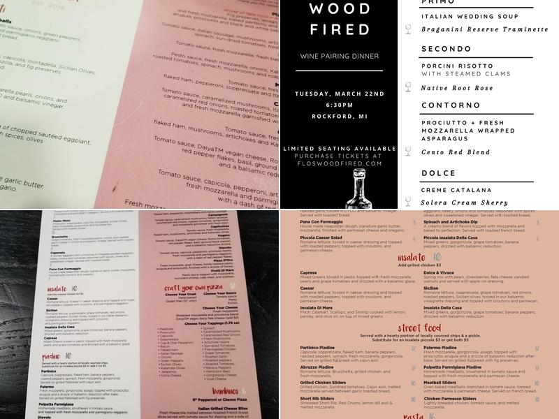 Flo's Wood Fired Pizzeria Menu
