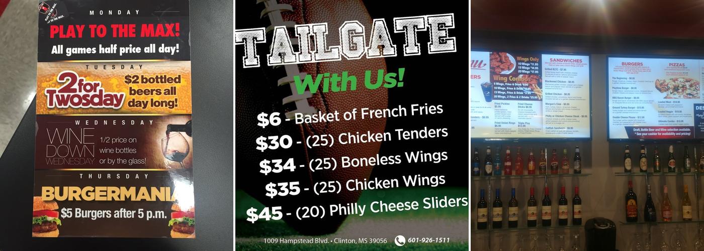 Playtime Entertainment Menu