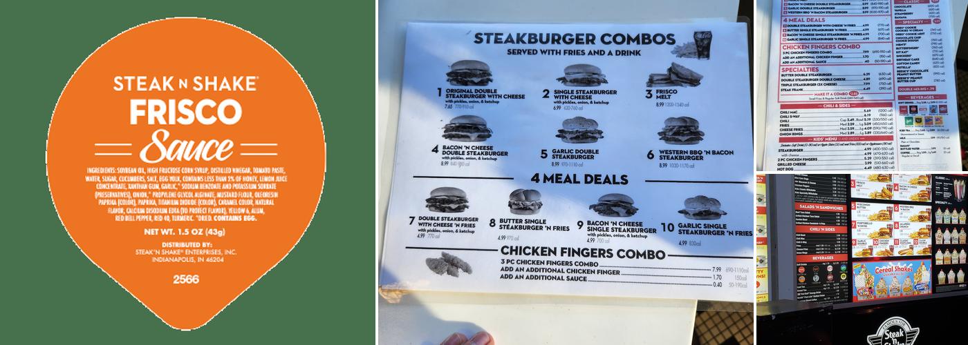 Steak 'n Shake Menu