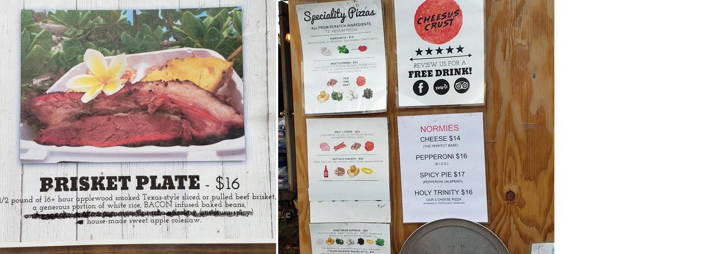 Cheesus Crust Menu