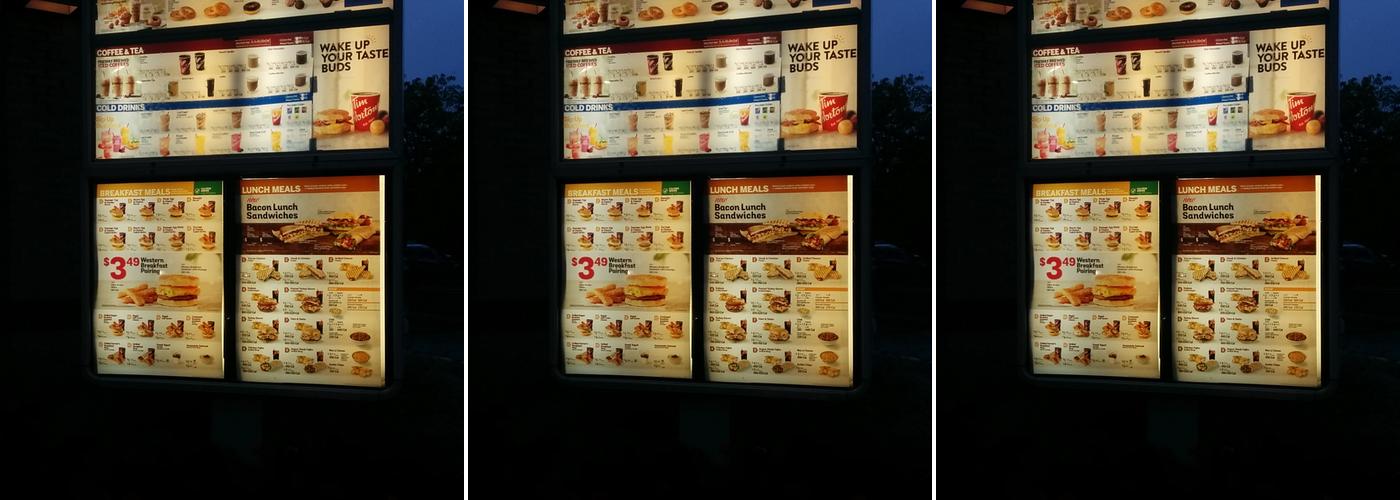 Tim Hortons Menu